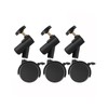 Andoer 3pcs/set Flexible Swivel Casters Wheels with 16mm Diameter Mounting
