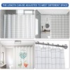 BRIOFOX Industrial Shower Curtain Rod - Never Rust Non-Slip 43-72