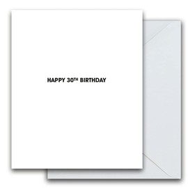30th Birthday Card, 30th Birthday Greeting Card, Happy 30th Birthday Card, 30th Birthday Cards, Age 30 Card, Milestone Age 30 Card