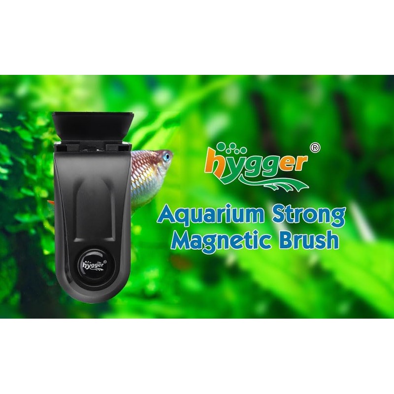 hygger Strong Magnetic Fish Tank Brush, Aquarium Algae Scraper, Quick