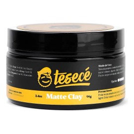 Cera Matte Clay Tesecé | Fijacion Alta Moldeable Sin Brillo