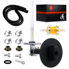 MOTO1988 Fuel Cock Valve Petcock Lever Screw and Shut Off Switch for Honda Recon 250 TRX250 Rancher 350 TRX350 Foreman 400 Rancher 420 TRX420 Foreman 450 FourTrax Foreman Rubicon 500 16950-HM7-003