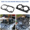 GOLKNHA Complete Engine Rebuild Gasket Crank Seal Kit Fit for