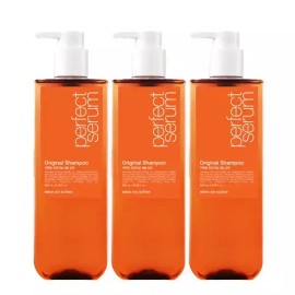 Mise-en-scène 미쟝센 퍼펙트 오리지널 세럼 샴푸 680ml 3개 [12.마린톡스 트리트먼트 300g 3개] Miseenscene Perfect Original Serum Shampoo 680ml 3 Pack [12. Marintox Treatment 300g 3 Pack]
