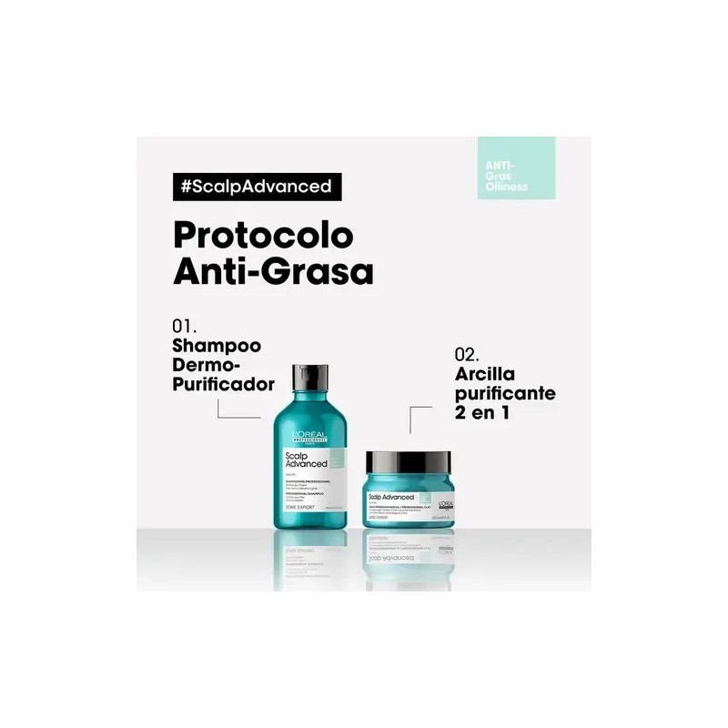Shampoo Limpieza Profunda Cabello Graso 500ml L'oréal Pro