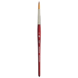 Princeton Velvetouch, Series 3950, Paint Brush for Acrylic, Oil and Watercolor, Round, 8