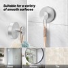 Fadroky Suction Cup Hooks, 15lbs Heavy Duty Silver Towel Hooks