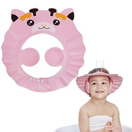 Baby Shower Cap Kids Shampoo Shield Bath Visor for Eyes Ears Face, Adjustable Bath Shower Protector Hair Wash Shield Earmuff Waterproof Bath Cap for Toddler Children Kids
