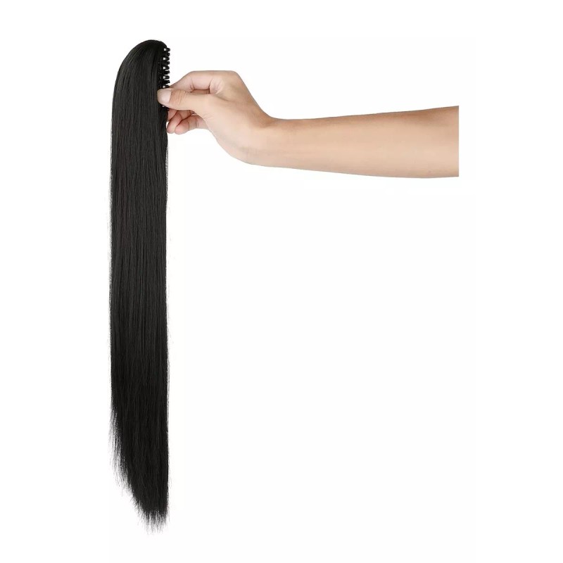 Felendy Extensiones De Cola De Caballo Clip Garra Recta 21
