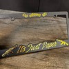 “Its Just Paper” License Plate Covers:_Metallic Purple