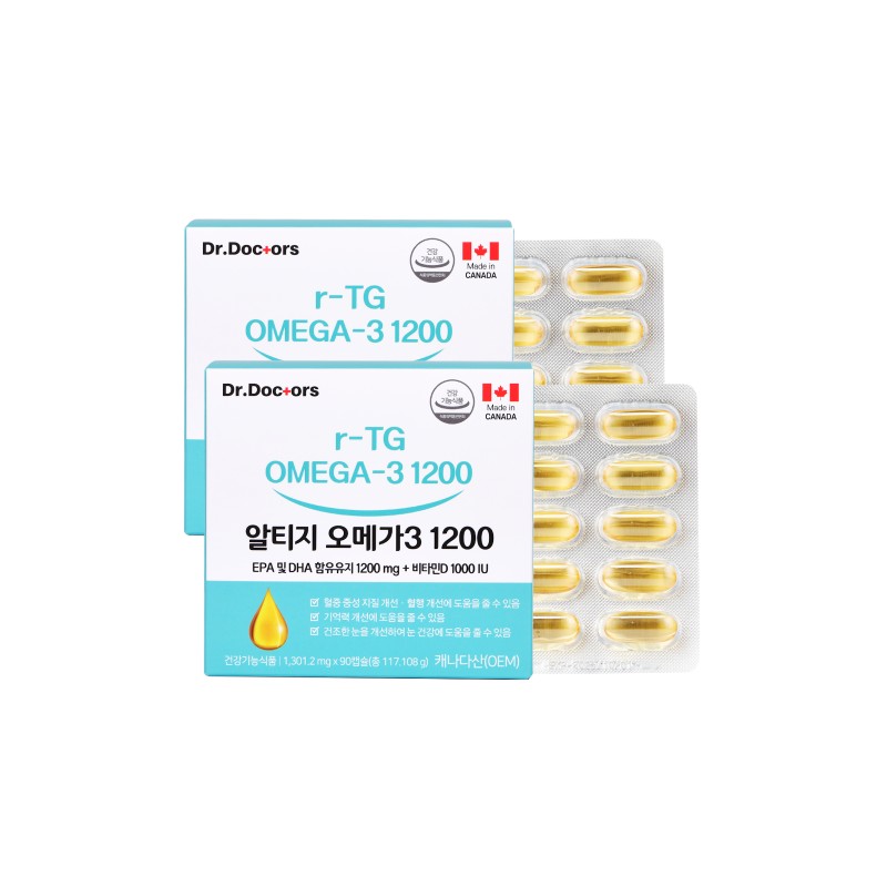 Dr. Doctors rTG Omega-3 1200 1,301.2mg 90 Capsules / 닥터닥터스