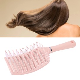 Cepillo para el Cabello, Cepillo con Ventilación Curvada, Secado Más Rápido, Cepillos para el Cabello con Ventilación Curvada Profesional para Mujeres, Hombres, Cepillo para Desenredar Paletas para (Rosa)