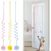 3 Piezas Puerta Colgante de Juguete para Gatos, Retráctil e