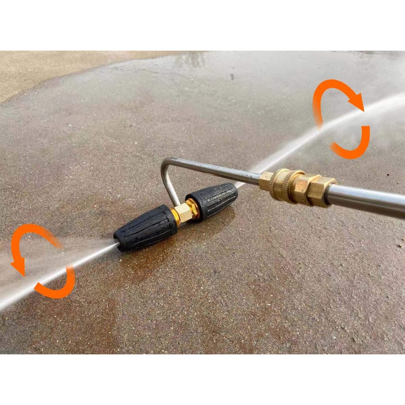 Tool Daily Gutter Cleaner Attachment for Pressure Washer, 2 Rotating