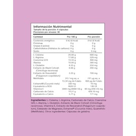 Her Suplemento Alimenticio a base de Antioxidantes, Aminoacidos y Vitaminas | 120 caps