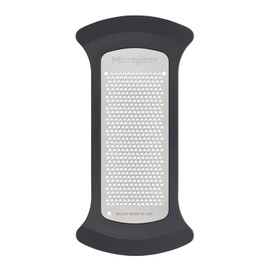 Microplane Mixing Bowl Grater Fine Grater for Zesting & Spicing - Black and Grey