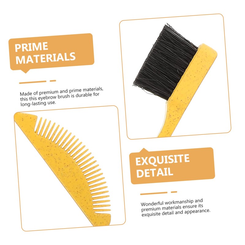 SAFIGLE 4Pcs Dual Tip Eyebrow Brushes Eyelash Combs Professional Grooming