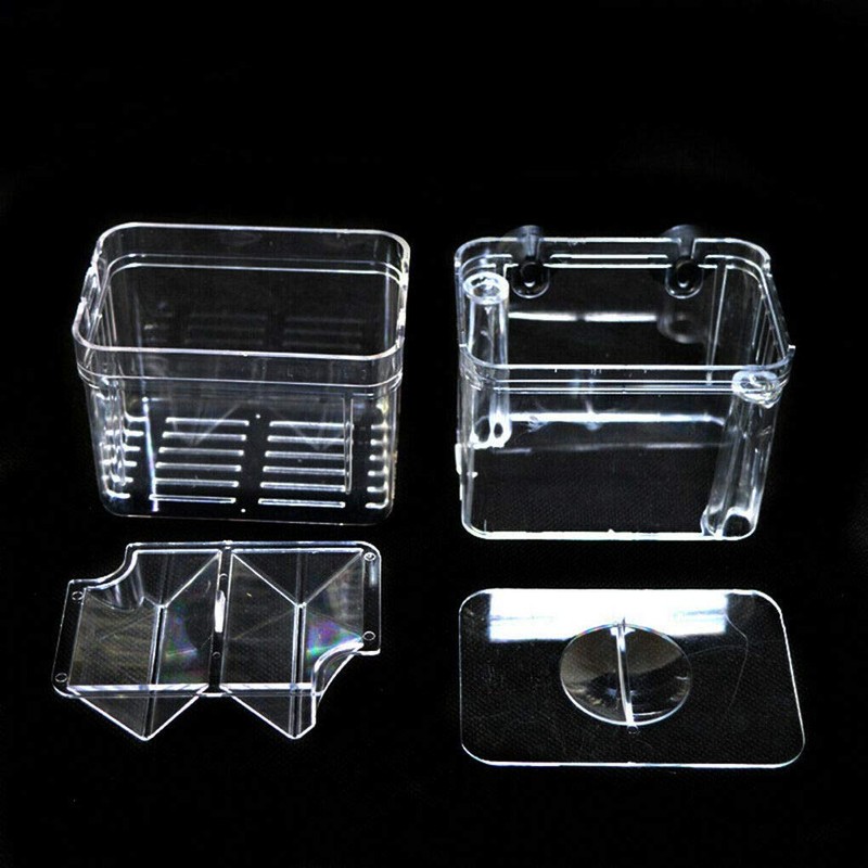 Aquarium Fish Tank Breeding Breeder Rearing Box Hatchery Clear Isolation