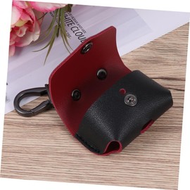jojofuny 2pcs Simple Earphone Case Cover Imitation Leather Protector for Lightweight Design Buckle for Easy Carrying Compatible Headset Cover Black