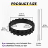 SATUY 4 Packs Tires Replacement for ROOMBA, Sweeping Robot Wheels
