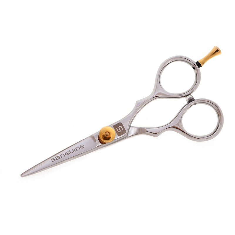 Moustache Scissors or Beard Trimming Scissors, Extremely Sharp - Silver
