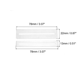 PATIKIL Guitar Fingerboard Guard Stainless Steel Fretboard Protector Silver Tone for Dressing and Polishing Frets 2 Sets