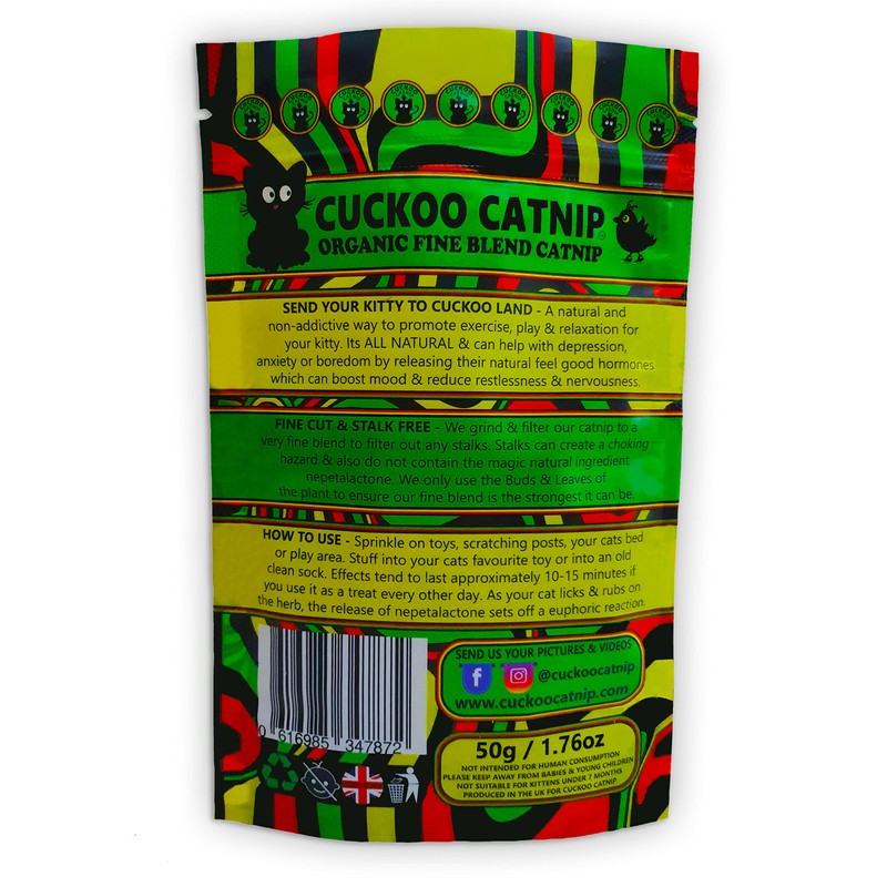 Cuckoo Catnip - Organic Fine Blend Cat Nip - Stalk