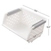 Afromy 3 Pcs Stackable Baskets for Pantry Organizers and Storage,