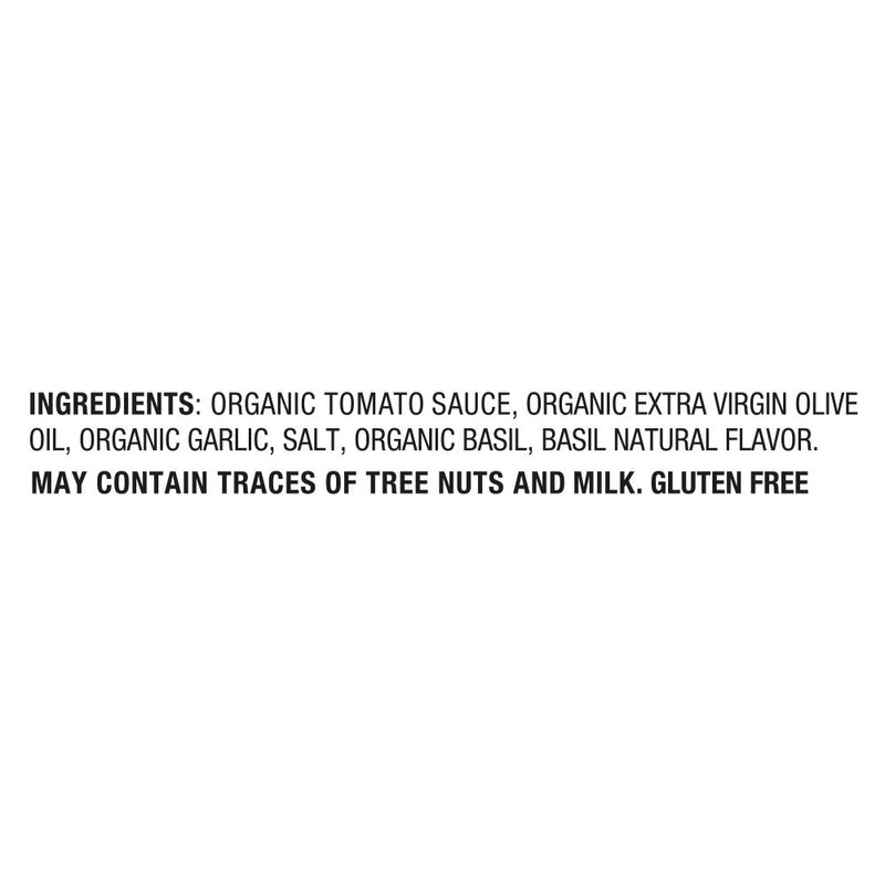 Mantova Artisanal Organic Italian Tomato Basil Pasta Sauce 17.6 Ounce