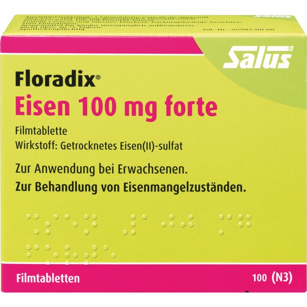 Floradix Eisen 100 mg forte Filmtabletten, 100 pcs. Tablets