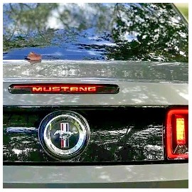 FORD MUSTANG THIRD BRAKE LIGHT OVERLAY VINYL DECAL 2010-2011-2012