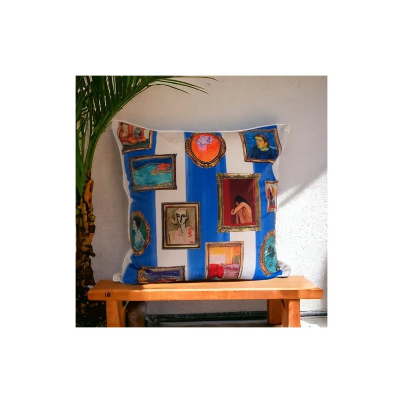 Vanderbeek Art Inspired Decorative Throw Pillow Cover (The Cabana Gallery,
