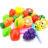 23pcs/set Kids Educational Gift Toy Plastic Kitchen Cut Fruits Kids