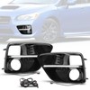 CZCJGD Fog Light Bezel with DRL Compatible with Subaru WRX/STi