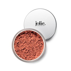 Jolie Loose Mineral Blush - 100% Pure, Unscented, Hypoallergenic, Oil-Free, Talc & Paraben-Free (Amber)
