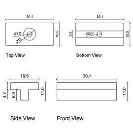 EasyComposite™ Composite Decking Clips 100 Pcs 6mm Hidden Fasteners Plastic Fixings, Fastener Board Clip with Stainless Screws (100)