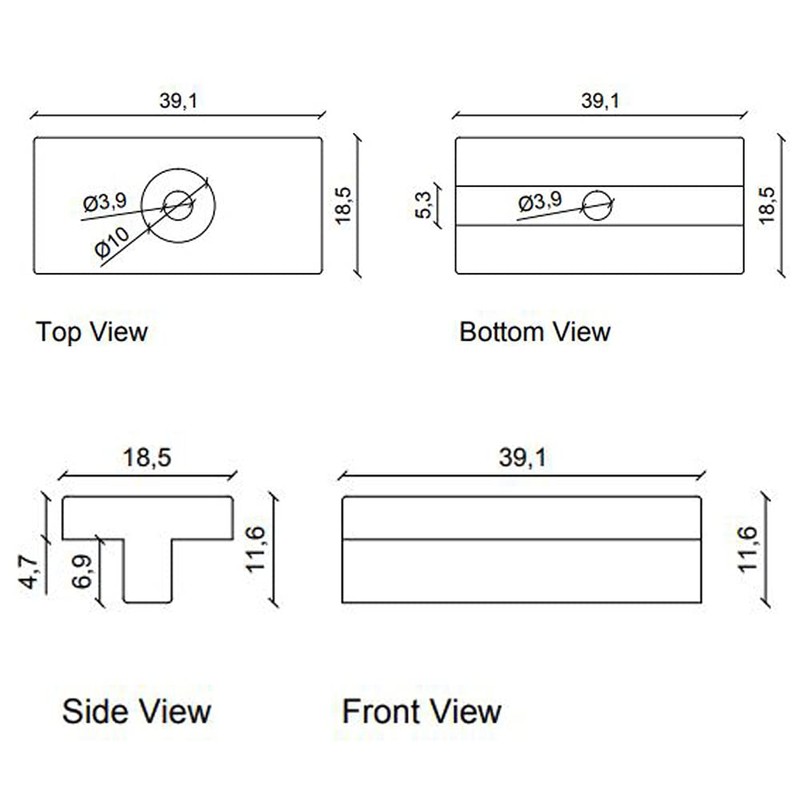EasyComposite™ Composite Decking Clips 100 Pcs 6mm Hidden Fasteners Plastic
