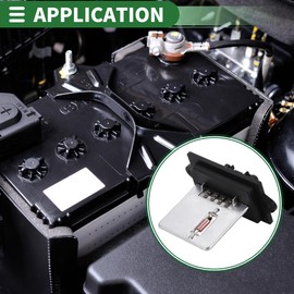 Motoforti HVAC Blower Motor Resistor Heater Blower Resistor for Nissan Cube 2009-2014 for Nissan Juke 2011-2017 Metal ABS No.271503DN0A Silver Tone