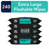 DUDE Wipes Flushable Wipes, XL Wet Wipes for At Home