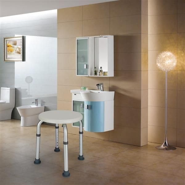 SVRCK Enhance Bathroom Safety with Adjustable Aluminium Alloy Bath Chair,