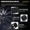 Rebvugr 20PCS Lug Nut Covers, Bolt Covers Caps, 21mm Hexagonal