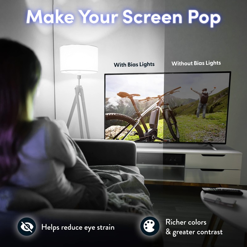 Luminoodle LED TV Backlight - USB Powered LED HDTV Bias
