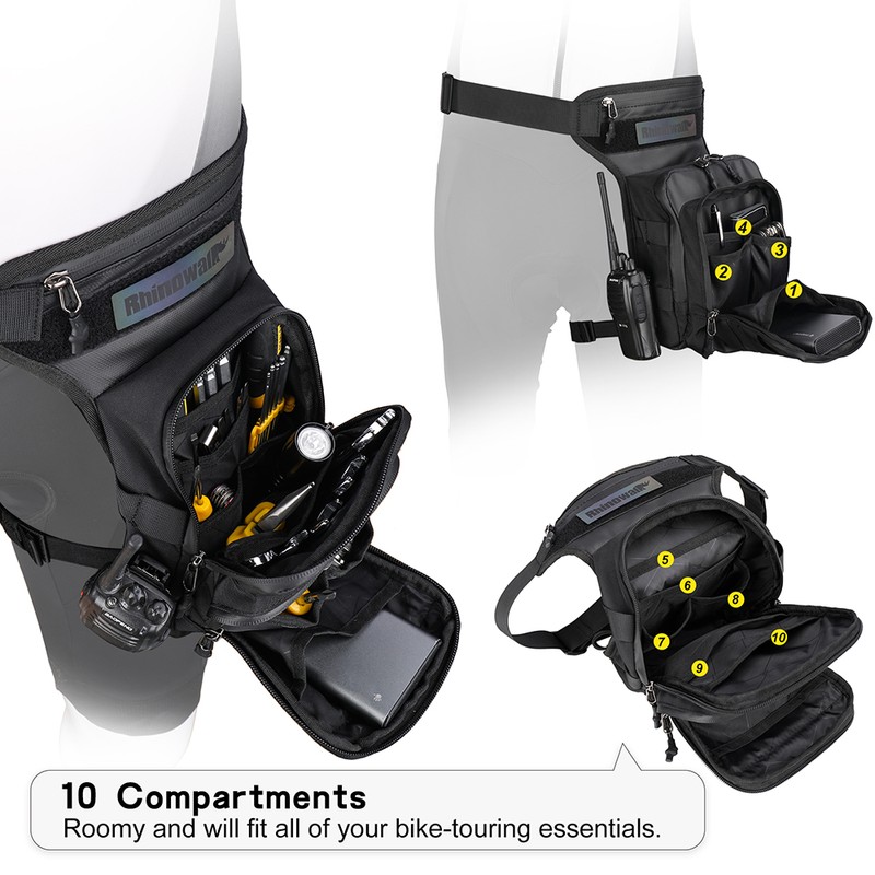 Multifunctional Motorcycle Bag Breathable Motorcycle Riding Leg Bag Waist Bag