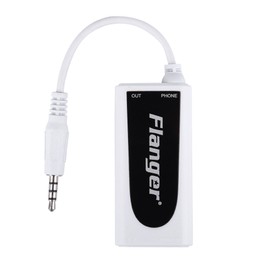 Electric Guitar Bass to Smart Phone Converter Flanger FC-21 Compatible for iOS and Android System Mixer Adapter Effects Interface