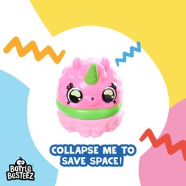 Bottle Besteez: Alpacool - Blue | Collapsible 360ml Reusable Bottle | Drip Resistant & Leakproof Kids Water Bottle | Ideal for Back to School | BPA Free