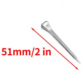 Surf turtle E5 Horseshoe Nails 50 Pcs 2 Inches Low Carbon Steel Horse Hoof Nails Horse Training Supplies Tool for Securing Firmly