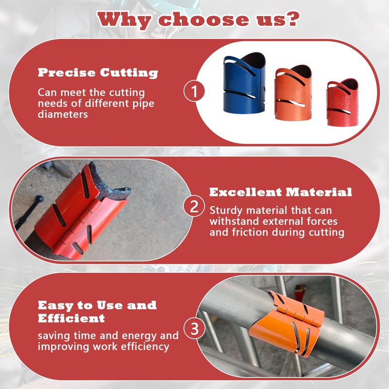 Sthovd Metal Cutting Guide Kit Includes Sizes: 1-7/8", 2-3/8", 2-7/8"