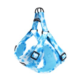 Jack & Bully Dog Harness, No Pull Vest Step-in Adjustable Neoprene Soft with Breathable Mesh, All Weather, French Bulldog (Small, Blue Tie-Dye)