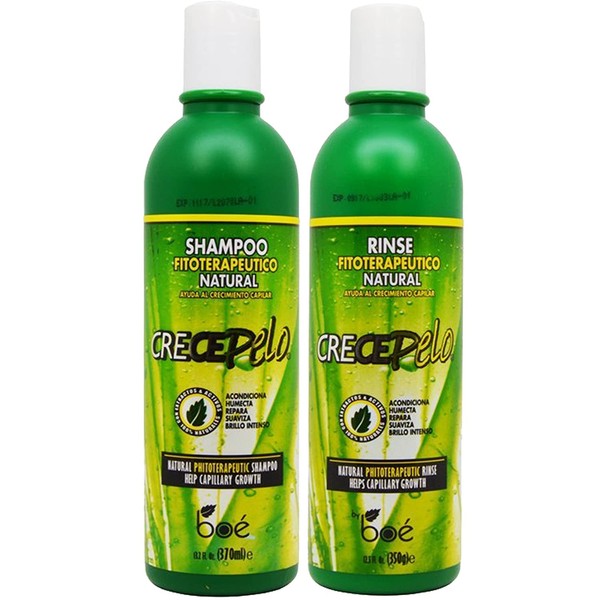 BOE Crece Pelo Shampoo + Rinse 12 oz "Combo Set!!"