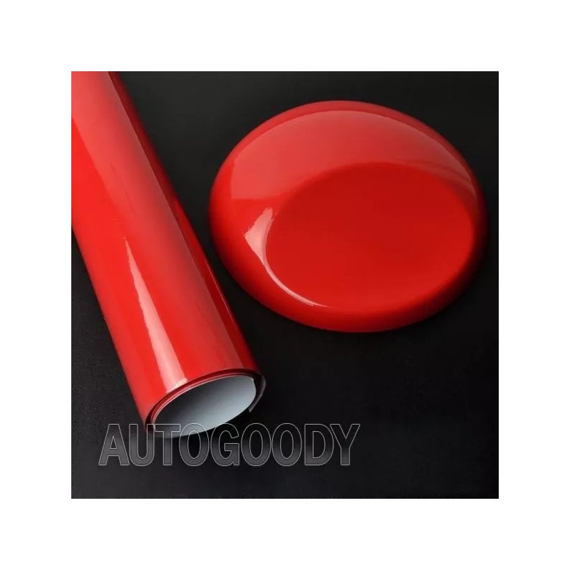 AUTOGOODY 12" x 60" Super Gloss Red Vinyl Film Wrap